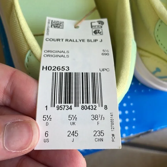 Adidas Disney Princess Court Rallye Slip-On Sneakers - Light Green - Picture 5 of 5